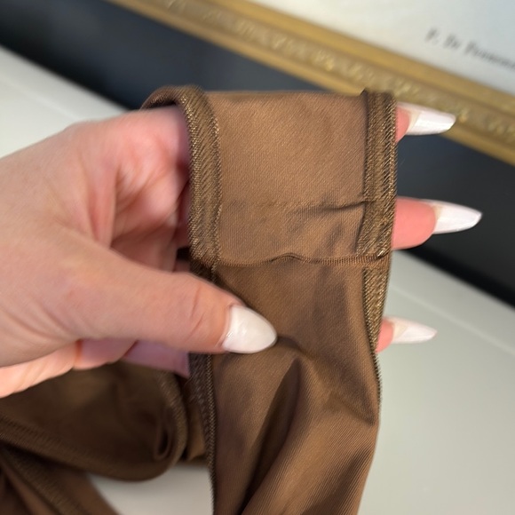 Brown Sheer Bodycon Dress - Picture 8 of 8